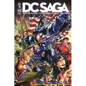 DC SAGA 5. JUSTICE LEAGUE. SUPERMAN. FLASH. OCCASION. LILLE COMICS.