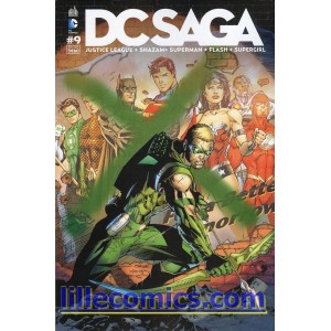 DC SAGA 9. JUSTICE LEAGUE. SUPERMAN. FLASH. DC COMICS. NEUF. LILLE COMICS.