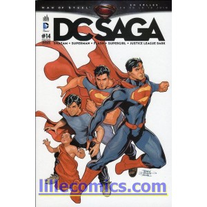 DC SAGA 14. JUSTICE LEAGUE. SUPERMAN. FLASH. DC COMICS. NEUF. LILLE COMICS.