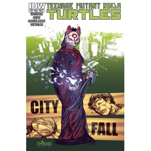 TEENAGE MUTANT NINJA TURTLES 23. CITY FALL. COVER A.  TMNT