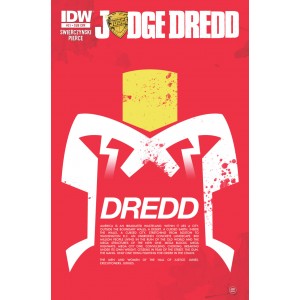 JUDGE DREDD 21. SUBSCRIPTION COVER. IDW PUBLISHING.