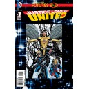 JUSTICE LEAGUE UNITED FUTURES END 1. 3-D MOTION COVER. DC NEWS 52.