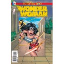 WONDER WOMAN FUTURES END 1. 3-D MOTION COVER. DC NEWS 52.