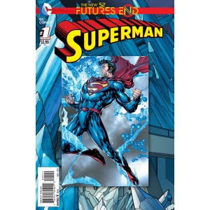 SUPERMAN - FUTURES END 1. 3-D MOTION COVER. DC NEWS 52.