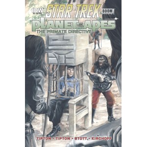 STAR TREK. PLANET OF THE APES 4. SUBSCRIPTION COVER. IDW PUBLISHING.