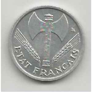 50 CENTIMES. 1943 FRANCISQUE. LILLE COLLECTIONS.