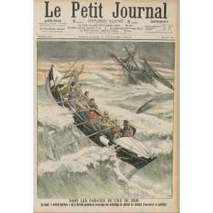 LE PETIT JOURNAL 763 DU 2 JUILLET 190. SAUVETAGE DANS LES PARAGES DE L'ILE DE SEIN. LILLE COLLECTIONS.