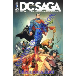 DC SAGA 3. JUSTICE LEAGUE. SUPERMAN. FLASH. OCCASION. LILLE COMICS.