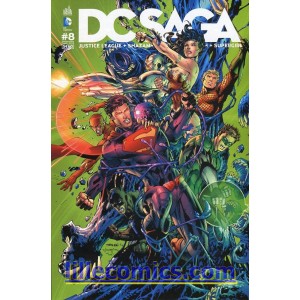 DC SAGA 8. JUSTICE LEAGUE. SUPERMAN. FLASH. DC COMICS. NEUF. LILLE COMICS.