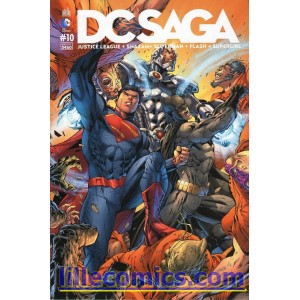 DC SAGA 10. JUSTICE LEAGUE. SUPERMAN. FLASH. DC COMICS. NEUF. LILLE COMICS.