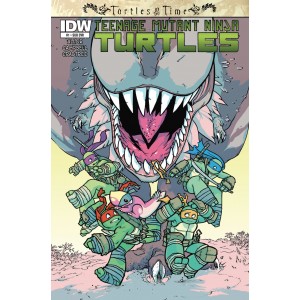 TEENAGE MUTANT NINJA TURTLES TURTLES IN TIME 1. SUBSCRIPTION COVER .  IDW PUBLISHING.