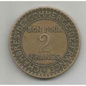 2 FRANCS. 1924 CHAMBRE DE COMMERCE. LILLE COLLECTIONS.