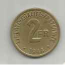 2 FRANCS. 1944 FRANCE. LILLE COLLECTIONS.