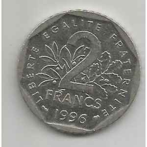 2 FRANCS 1996. SEMEUSE. LILLE COLLECTIONS.